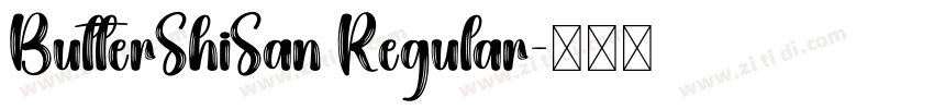 ButterShiSan Regular字体转换
